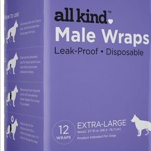 Make dog wraps Disposable New Size XL for potty training puppies / incontinence